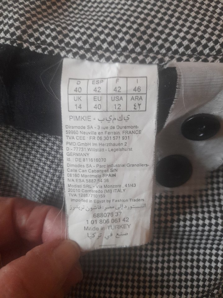 Düğmeli  kapri Kadın Kumaş Pantolon - Görsel 3