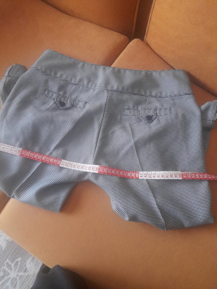 Düğmeli  kapri Kadın Kumaş Pantolon - Görsel 2