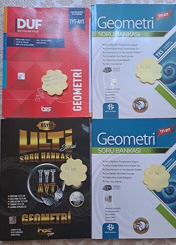 yks tyt ayt geometri test kitapları