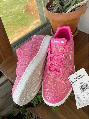 35 Beden pembe Renk Reebok Pembe Simli Ayakkabı