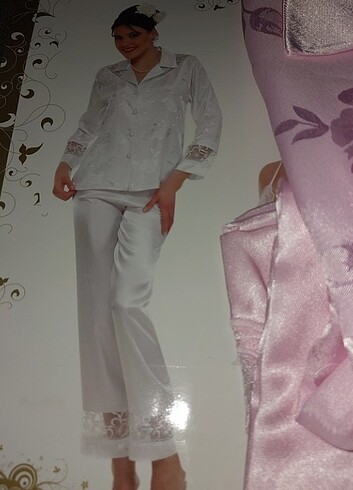 Sifir saten pijama takimi