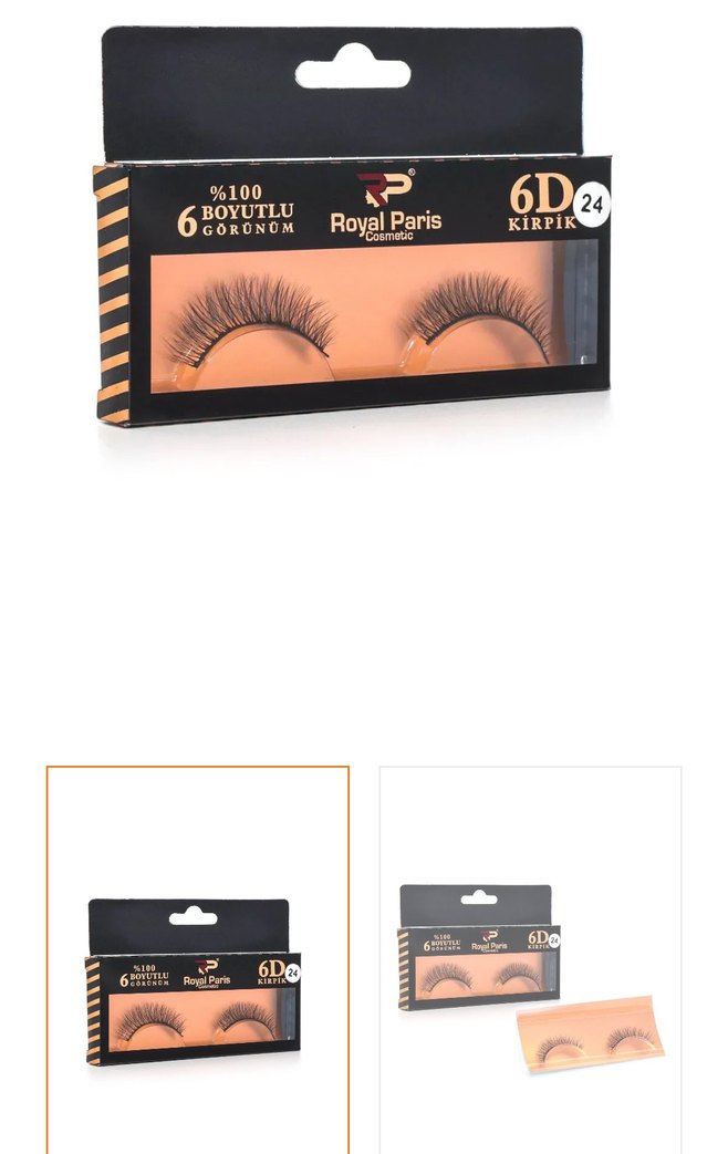 Royal Paris 6D Kıvrık Sahte Kirpik - Görsel 2