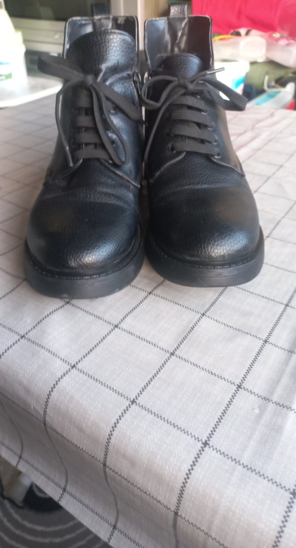 Siyah Tokalı Erkek Goth Bot - Görsel 2