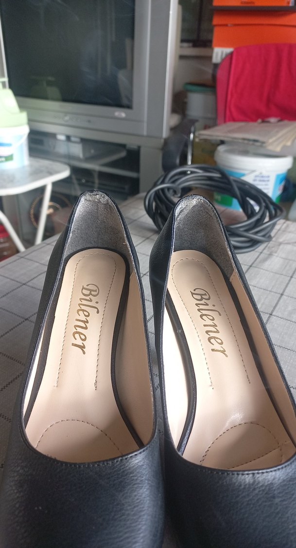 Bilener Siyah Rugan Stiletto Topuklu Kadın Ayakkabı - Görsel 3