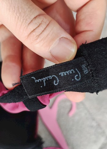 Koyu Pembe Baskılı Gotik Sütyen - Görsel 6