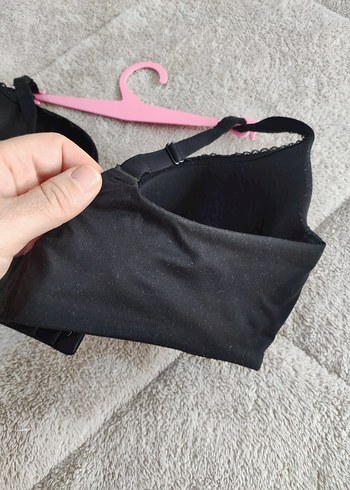 Siyah Minimalist Goth Sütyen - Görsel 6