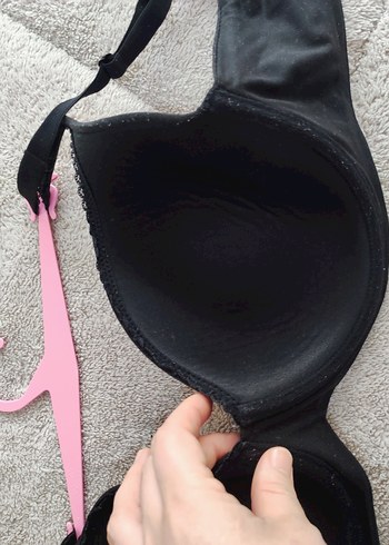 Siyah Minimalist Goth Sütyen - Görsel 7