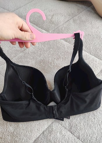 Siyah Minimalist Goth Sütyen - Görsel 3