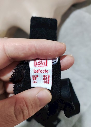 Siyah Dantel Gotik Sütyen - Görsel 7