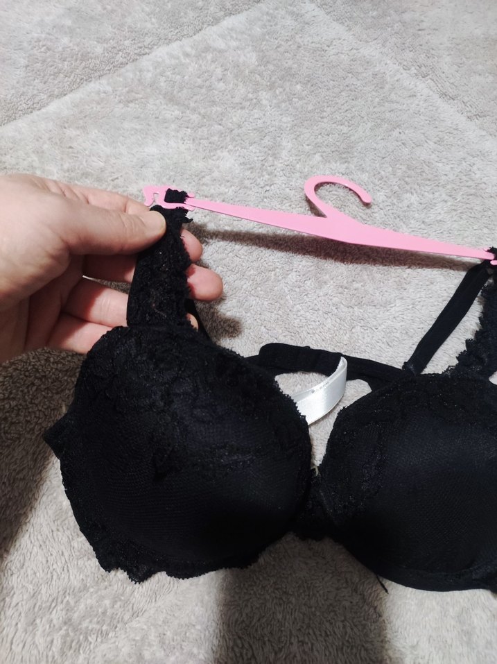 Siyah Gotik Dantelli Midi Sütyen - Görsel 2