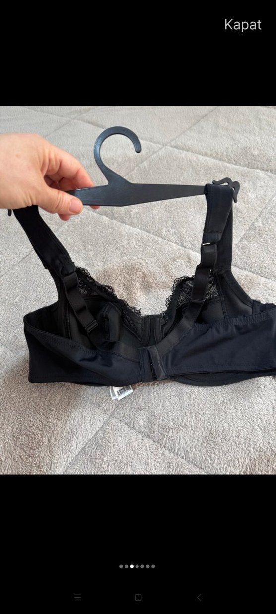 Dantel Detaylı Siyah Gotik Sütyen - Görsel 3