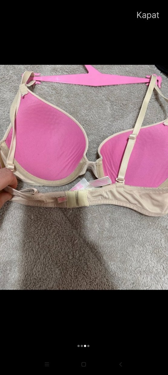 Beyaz Minimalist Midi Sütyen - Görsel 3