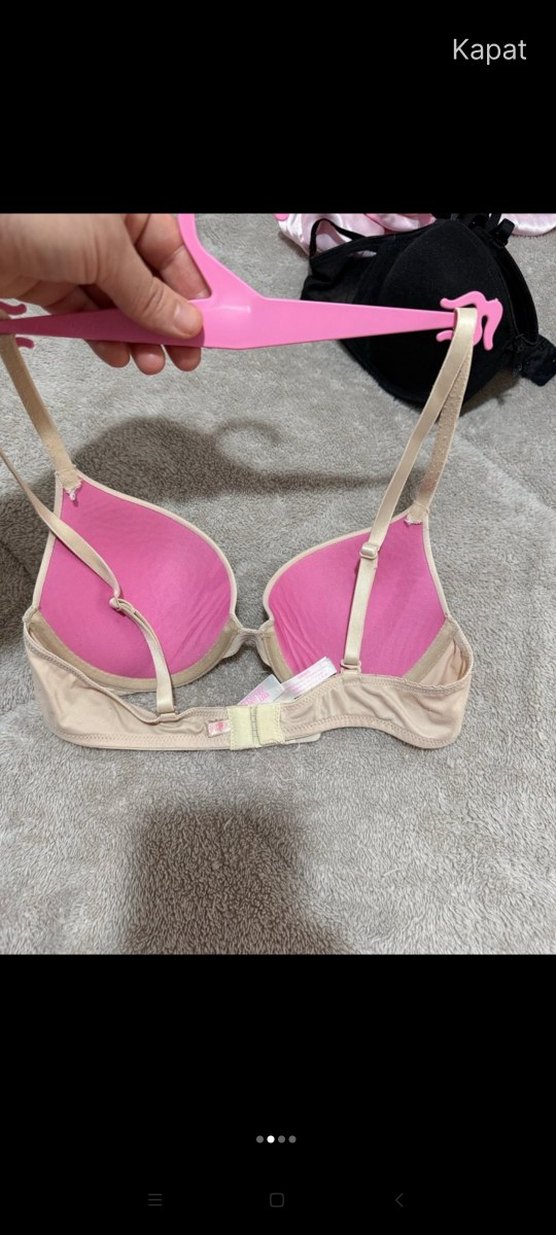 Beyaz Minimalist Midi Sütyen - Görsel 2