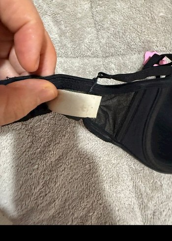 Siyah Minimalist Goth Midi Sütyen - Görsel 4