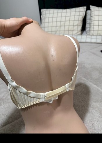 Nakışlı Beyaz Vintage Sütyen - Görsel 6