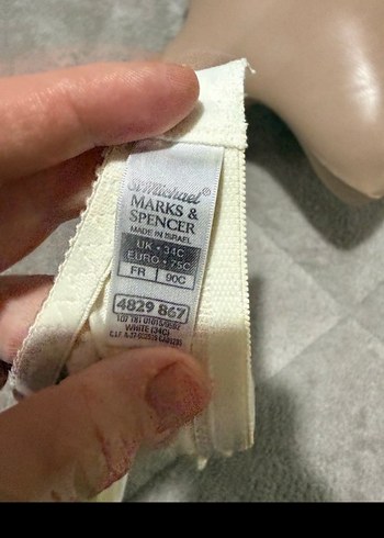 Nakışlı Beyaz Vintage Sütyen - Görsel 4