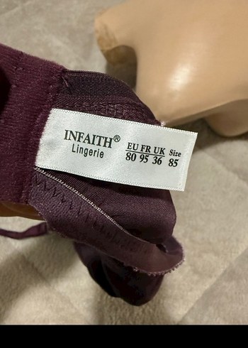 Koyu Mor Minimalist Sütyen - Görsel 7