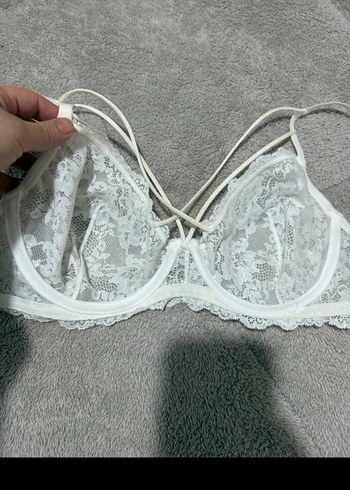 Beyaz Dantel Bohem Büstiyer - Görsel 6