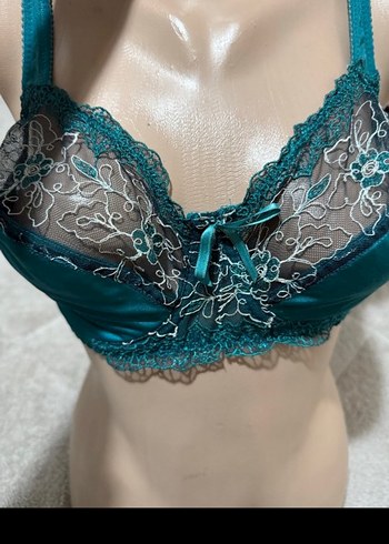 Nakışlı Turkuaz Bohem Tarz Sütyen - Görsel 5
