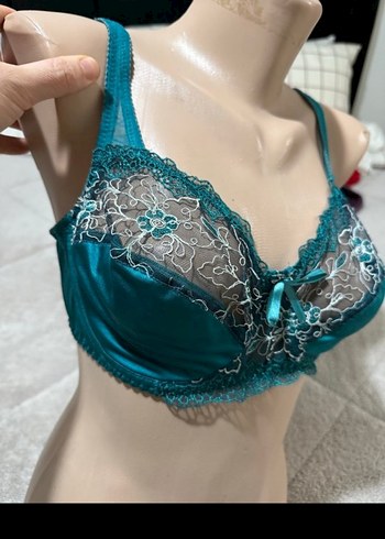 Nakışlı Turkuaz Bohem Tarz Sütyen - Görsel 2