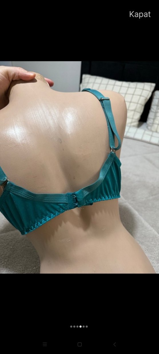 Nakışlı Turkuaz Bohem Tarz Sütyen - Görsel 4