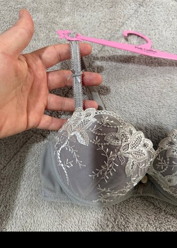 Gri Nakışlı Midi Sütyen 75c - Görsel 3