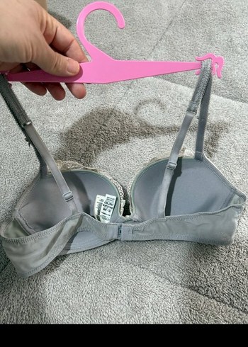 Gri Nakışlı Midi Sütyen 75c - Görsel 4