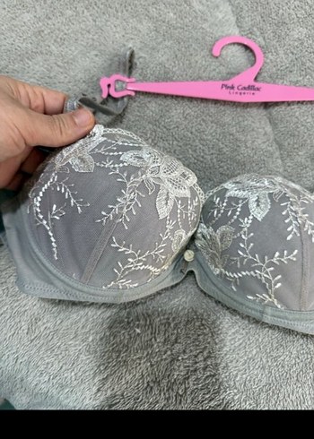 Gri Nakışlı Midi Sütyen 75c - Görsel 7