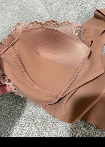 Bej Dantel Detaylı Bohem Sütyen - Görsel 7