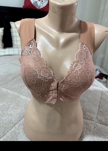 Bej Dantel Detaylı Bohem Sütyen - Görsel 5