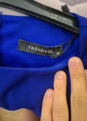 Trendyol & Milla Saks mavi elbise