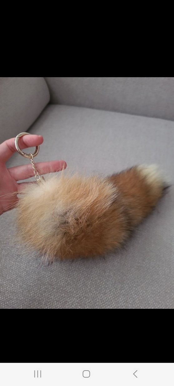 Bej Tüylü  Anahtarlık - Görsel 2