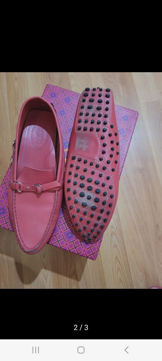 Pembe Tokalı Kadın Günlük Topuklu Babet tod's - Görsel 2