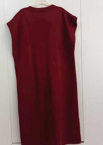 CEYLAN OTANTİK Bordo uzun triko elbise - Görsel 7