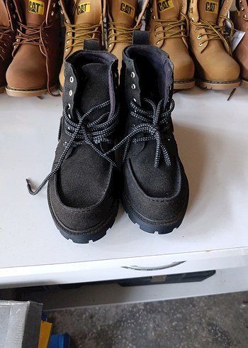 Siyah Bağcıklı Erkek Street Wear Bot - Görsel 4