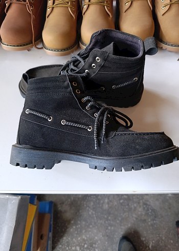 Siyah Bağcıklı Erkek Street Wear Bot - Görsel 2