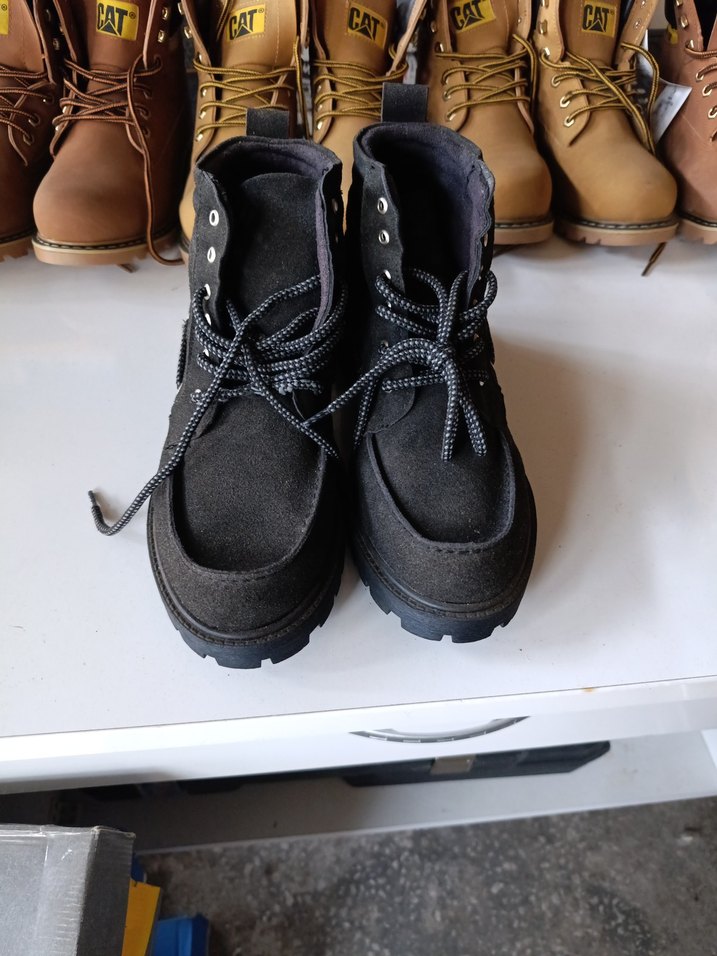 Siyah Bağcıklı Erkek Street Wear Bot - Görsel 4