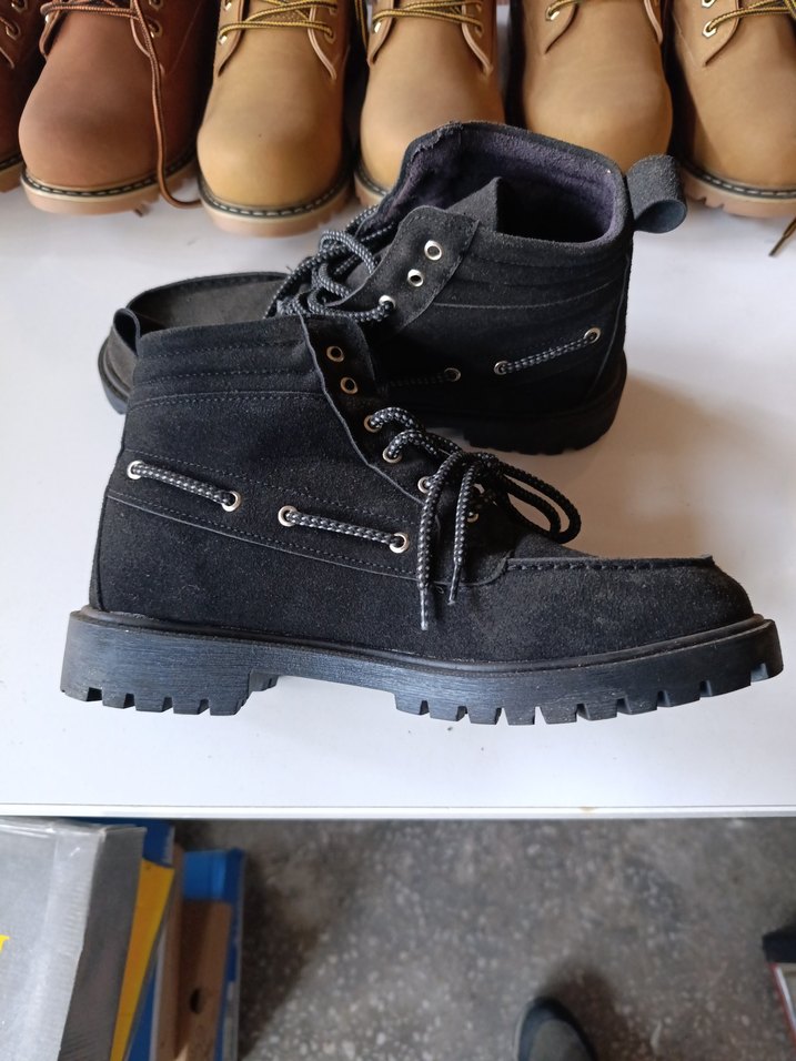 Siyah Bağcıklı Erkek Street Wear Bot - Görsel 2