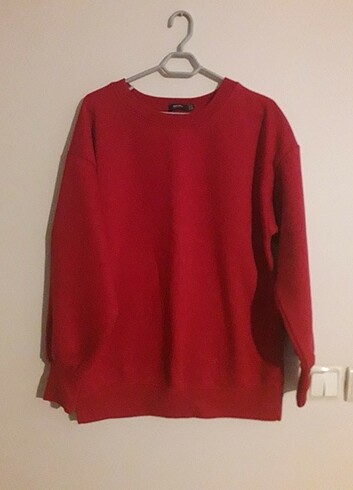 Bershka Koyu Kırmizı Sweatshirt