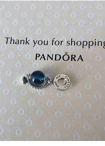 Dönen Küre Dünya Pandora Charm 