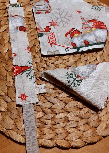 Gri Baskılı Bebek Önlüğü ve Emzik Askısı ağız bezi - Görsel 2