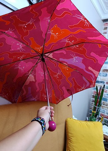 Mor Bohem Kadın Şemsiye - Görsel 5