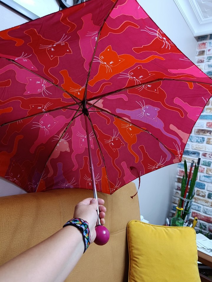 Mor Bohem Kadın Şemsiye - Görsel 5