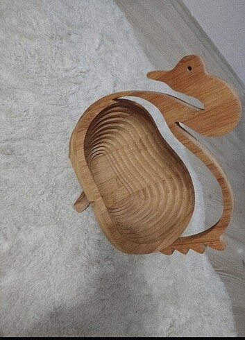Ahşap bambu katlı organizer 