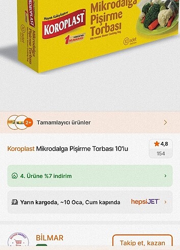 Beden Koroplast mikrodalga pişirme poşeti