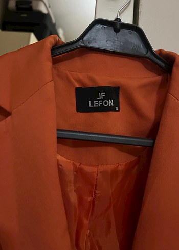 s Beden Düğmeli kiremit Süet Kadın Blazer Ceket