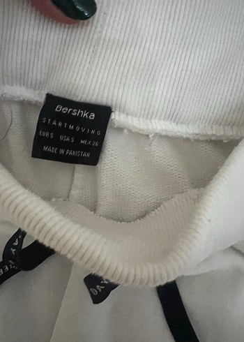 Bershka Kadın Beyaz Eşofman
