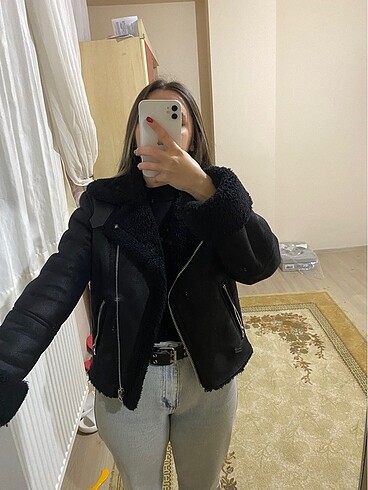 bershka biker ceket mont