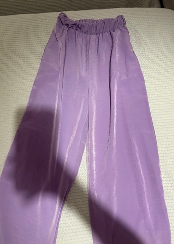 Yüksel bel mor salaş pantolon - Görsel 2