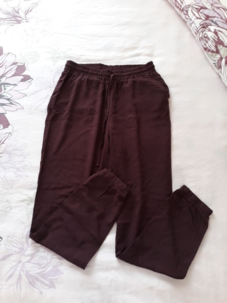 38 Beden bordo Renk Havuç model bol pantolon